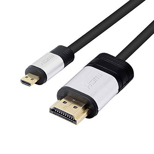 마이크로 HDMI to HDMI 케이블,  고속 마이크로 HDMI D-Type Male to HDMI 2.0 A-Type Male 케이블, YOUCHENG, 지원 4kx2k @60hz (1M)