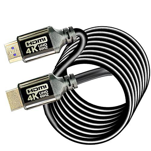 4K HDMI 케이블 60ft 2.0 18Gbps, 브라이트 알루미늄 도금 쉘,  고속 HDMI 케이블 4K60 2K120 1080P eARC HDR HDCP 2.2 2.3 호환가능한 애플 TV 4K 소니 LG 삼성 엑스박스 시리즈 X RTX 3080 PS4 PS5