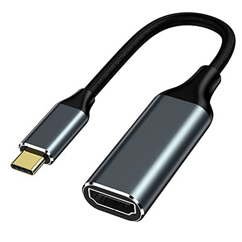 USB C to HDMI 어댑터 가정용 오피스, iRecadata USB C(Thunderbolt 3) to HDMI 케이블 지원 4K 60Hz, 호환가능한 맥북, XPS, and More USB C 디바이스