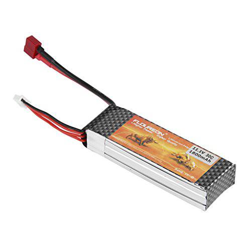 FLOUREON 3S 11.1V 1800mAh 30C 리포 RC 배터리 with Deans T Plug for RC Car, Truck, Airplane, Helicopter, RC Boat, UAV FPV 드론 and More