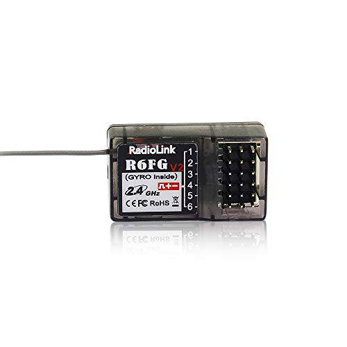 Radiolink R6FG 6CH RC 리시버 자이로 통합 2.4G HV Servo 드리프팅 Crawler 송신기 RC4GS/ RC6GS/ RC4G/ T8FB/ T8S