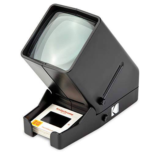 KODAK 35mm 슬라이드 and 필름 뷰어 - 배터리 Operation, 3X Magnification, LED 라이트 보기  용 35mm 슬라이드&  필름 Negatives