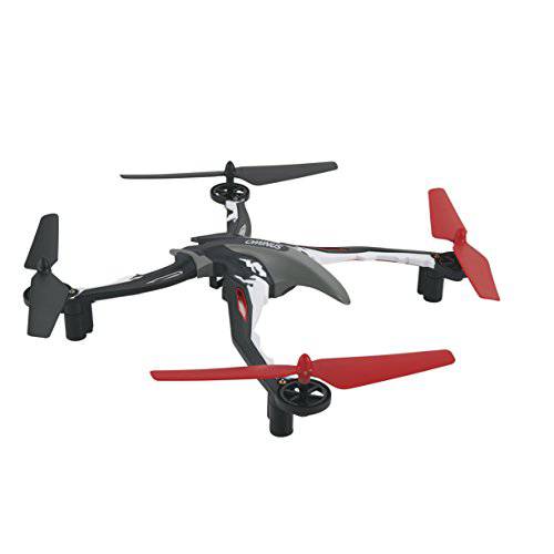 Dromida Ominus Unmanned 공중선 차량 (UAV) 쿼드콥터 Ready-to-Fly (RTF) 드론 라디오 시스템, 배터리 and USB 충전기 (레드)