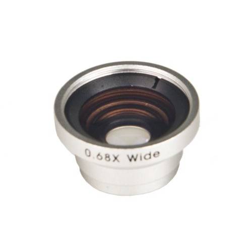 Bower VL68MJ 0.68x Wide-Angle 마그네틱, 자석 렌즈 for iPhone 4/ 4S/ 5 and 삼성 갤럭시 II/ III/ IV (Silver)