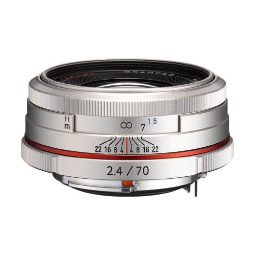 Pentax K-Mount HD DA 70mm f/ 2.4 70-70mm Fixed 렌즈 for Pentax KAF 카메라 (Limited Silver)