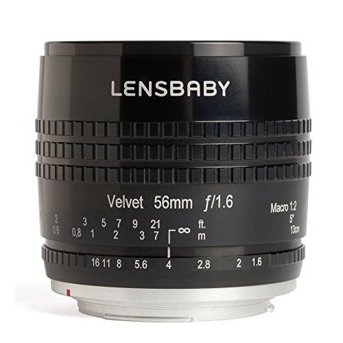 Lensbaby LB-V56BMVelvet 56 렌즈 for 미니 Four Thirds 카메라
