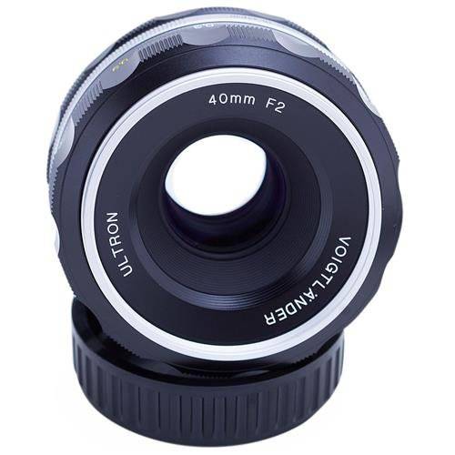 Voigtlander Ultron 40mm f/ 2 SL-II S Aspherical 컴팩트 수동 포커스 렌즈 for 니콘 - 은 Rim