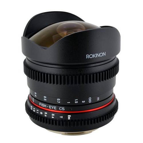 Rokinon RK8MV-NEX 8mm t/ 3.8 Cine 어안 렌즈 for 소니 E-mount (NEX) Video DSLR with De-Clicked 조리개 Wide-Angle 렌즈