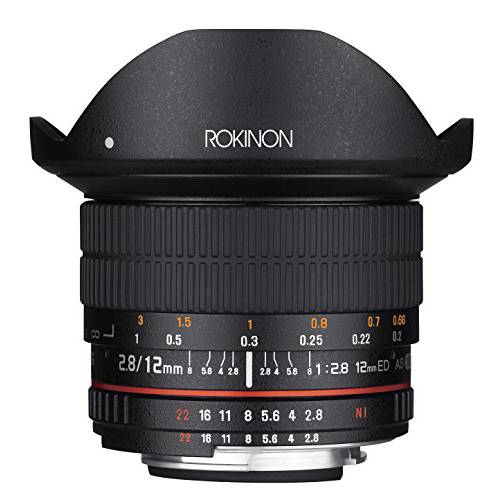 Rokinon 12mm F2.8 울트라 와이드 어안 렌즈 for Pentax DSLR Cameras- 풀 프레임 호환가능한