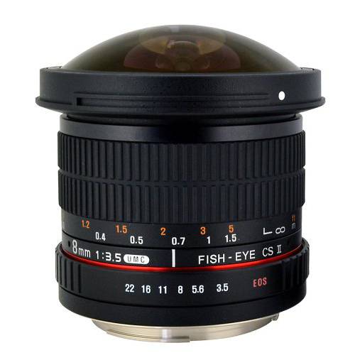 Rokinon HD8M-S 8mm f/ 3.5 HD 어안 Lenswith Removeable 후드 for 소니 Alpha DSLR 8-8mm, Fixed-Non-Zoom Lens, Black