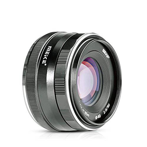 Meike 50mm f/ 2.0 라지 조리개 수동 포커스 MFT M4/ 3 렌즈 APS-C for 미니 4/ 3 시스템 올림푸스 파나소닉 루믹스 미러리스 카메라
