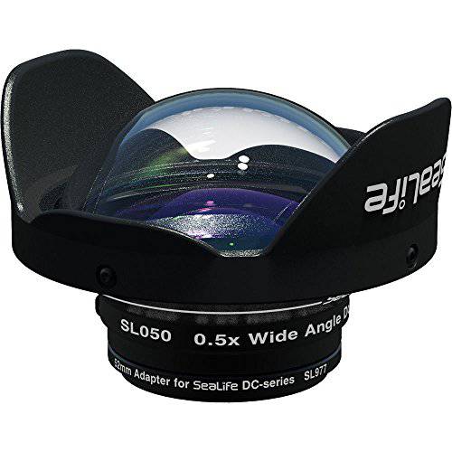 SeaLife SL050 0.5X 와이드 앵글 돔 렌즈 with 52mm DC 변환기 링 for DC2000& DC1400 디지털 카메라