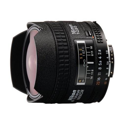 Nikon AF FX Fisheye-NIKKOR 16mm f/ 2.8D Fixed 렌즈 with 오토 포커스 for Nikon DSLR 카메라