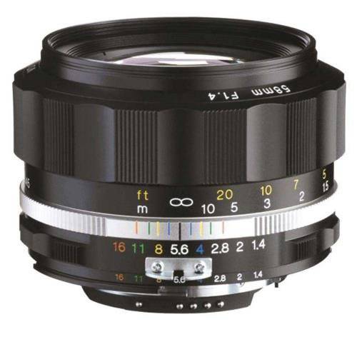 Voigtlander Nokton 58mm f/ 1.4 SL II S AI-S Lens, Black