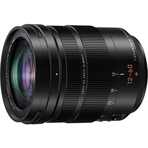 파나소닉 루믹스 프로페셔널 12-60mm 카메라 Lens, 라이카 DG Vario-ELMARIT, F2.8-4.0 ASPH, 이중 I.S. 2.0 with 파워 O.I.S, 미러리스 미니 Four Thirds, H-ES12060 (Black)