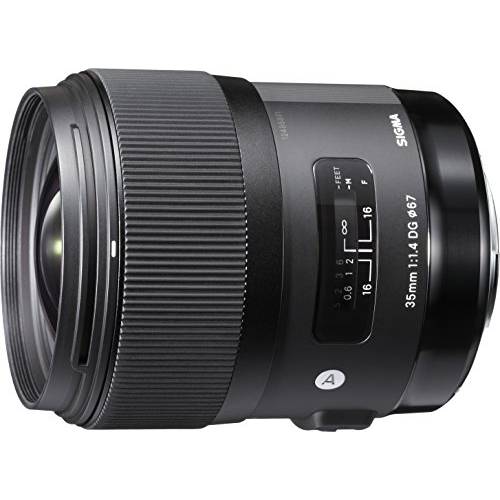 Sigma 35mm F1.4 아트 DG HSM 렌즈 for Nikon, Black, 3.7 x 3.03 x 3.03 (340306)