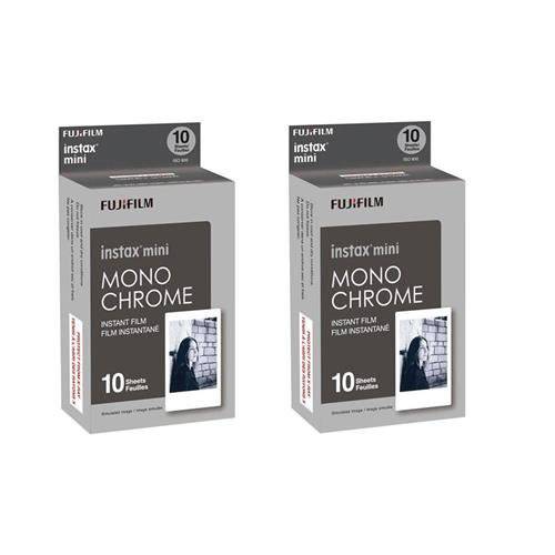 Fujifilm 인스탁스 미니 필름 Monochrome 2-Pack (20 B& W Exposures)