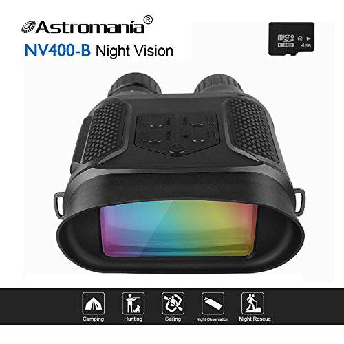 Astromania 나이트 비전 Binocular/ 디지털 Infrared 나이트 비전 범위 - 7x31 사냥 IR 텔레스코프 with 2 TFT LCD in-View, 1300ft/ 400M 가시 Range, 640x480p HD Photo 카메라 Video 레코더 디스플레이,전시