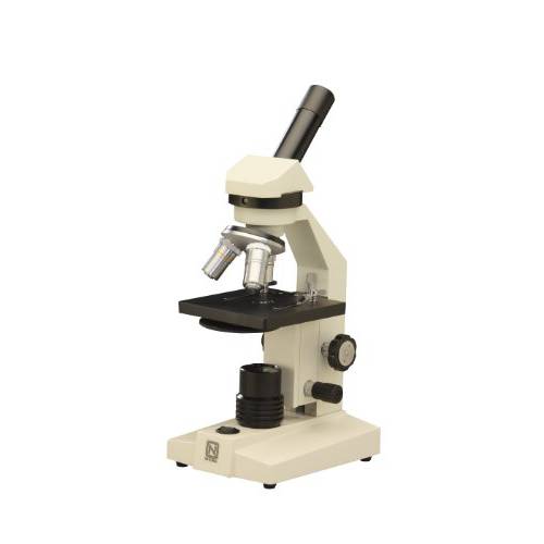 National Optical 131-CLED 베이직 단안경 컴파운드 Microscope, WF10x Eyepiece, 40x-400x Magnification, Brightfield, LED Illumination, Disc Diaphragm, 플레인 Stage, 110V