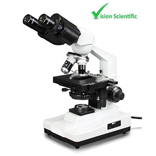 비전 이공계 VME0007B-100-LD 쌍안경 컴파운드 Microscope, 10x WF Eyepieces, 40x1000x Magnification, LED Illumination, 동축, Coaxial,COAX Coarse&  좋아 Focus, 1.25 N.A. Abbe 콘덴서