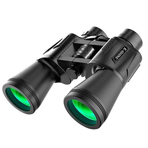 쌍안경 for Adults 새 Watching, The E-Shine 10x50 High-Powered Surveillance 쌍안경 HD 쌍안경 컴팩트 for Easy 포커스 for Travelling, Hunting, Sports, 콘서트