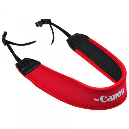 EarlyBirdSavings Red Neoprene Comfort 카메라 패디드 숄더 넥 스트랩 For 캐논 카메라