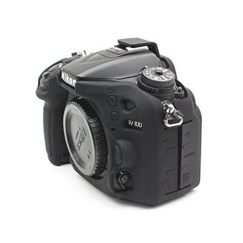 CEARI 프로페셔널 실리콘 카메라 케이스 러버 하우징 Protective Cover for Nikon D7100 D7200 디지털 SLR 카메라 - 블랙
