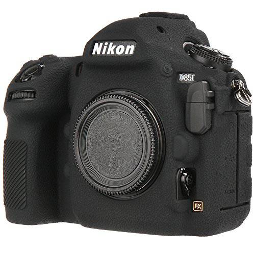 STSEETOP Nikon D850 케이스, 프로페셔널 실리콘 러버 카메라 케이스 Cover 탈착식 Protective CAE for Nikon D850 (Black)