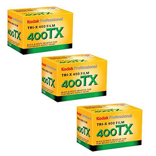 코닥 Tri-X 400TX 프로페셔널 블랙&  하얀 필름 ISO 400, 35mm, 24 Exposures (3 Pack)