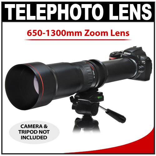 Vivitar 650-1300mm f/ 8-16 SERIES 1 망원 Zoom 렌즈 for Nikon D40, D60, D90, D200, D300, D300s, D3, D3s, D3x, D700, D3000& D5000 디지털 SLR 카메라