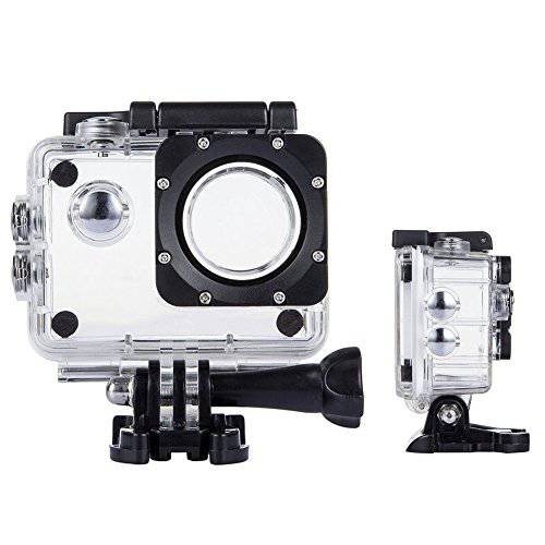 TEKCAM 액션 카메라 방수 케이스 Underwater Protective 하우징 케이스 호환가능한 with AKASO EK7000 EK5000/ DBPOWER EX5000/ WiMiUS Q1Q2/ Vemont/ EKEN H9R 4K Sports 카메라