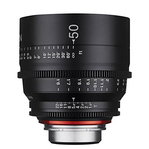 Rokinon Xeen XN50-C 50mm T1.5 프로페셔널 Cine 렌즈 for 캐논 EF, Black