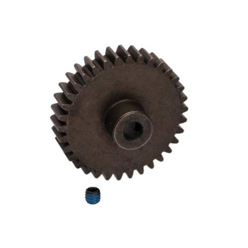 Traxxas 34-T Pinion 기어 (1.0 매트릭 피치) and 20 도 압력 앵글 (Fits 5mm 샤프트)