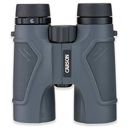 Carson 3D Series 고 해상도 풀 크기 and 컴팩트 방수 Binoculars, Black