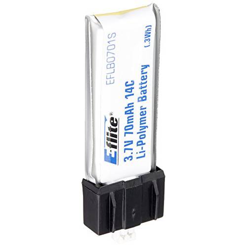 E-flite 70mAh 1S 3.7V 14C 리포 Battery: PH 1.5 (Ultra Micro), EFLB0701S