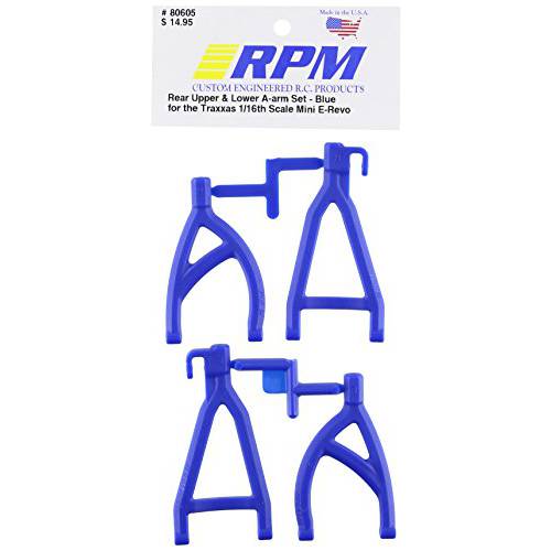 RPM 80605 리어 Upper/ 보다낮은 A-Arms Blue 1/ 16 E-Revo Blue