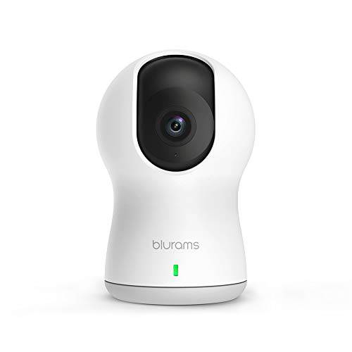 blurams 돔 Pro, 1080p 보안카메라, CCTV with 사이렌 | PTZ Surveillance 시스템 with 얼굴,페이셜 Recognition, Human/ 사운드 Detection, 침입자 Alerts, 나이트 전망 | Cloud/ Local Available | 공장 with Alexa