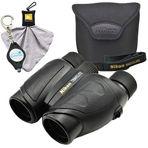 Nikon Travelite 8x25 컴팩트 쌍안경 (7277), Black 번들,묶음 with Nikon 렌즈 펜 and Lumintrail 클리닝 Cloth
