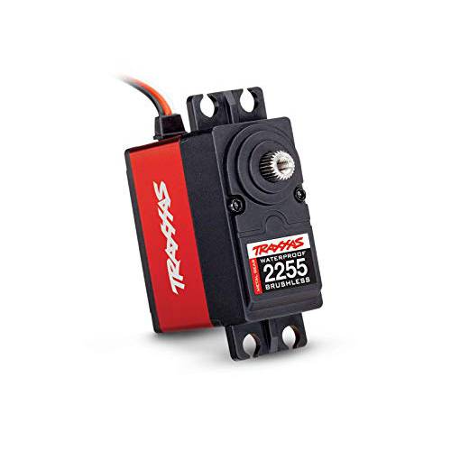 Traxxas 2255 방수 메탈 Gear 알루미늄 Servo 디지털 High-Torque 400 Brushless, Red