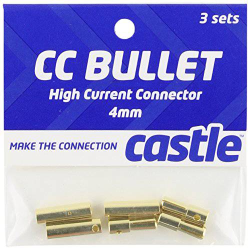 Castle Creations CCBUL4X3 4mm Bullet 커넥터 16G/ 13G 75A (3)