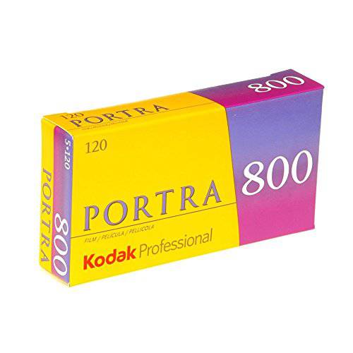 KODAK 812 7946 프로페셔널 Portra 800 컬러 네거티브 필름 120 (ISO 800) 5 Roll Pack 2-Pack, 2 Pack (8127946)