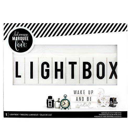 Heidi Swapp 조명,라이트,가로등 박스 by American 공예 | 13 x 10-inch White 시네마틱 라이트박스
