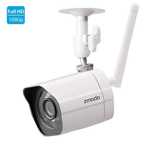 Zmodo 아웃도어 보안카메라, CCTV, 1080p 홈 보안카메라, CCTV 시스템 무선, 실내 아웃도어 무선 와이파이 IP카메라, 나이트 Vision, 모션 Alerts, Works with Alexa, 클라우드 Service Available