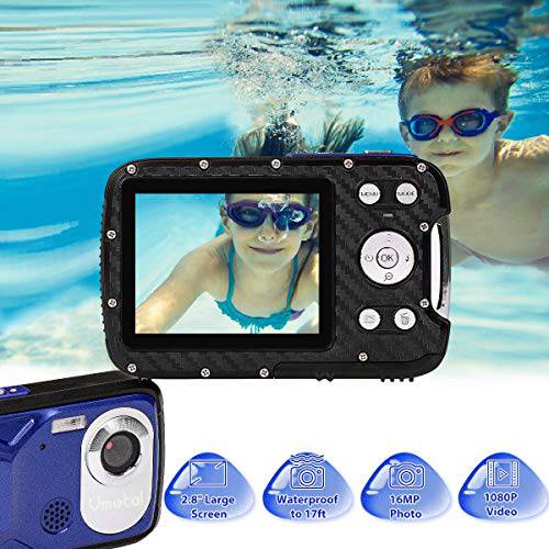 방수 디지털 카메라 풀 HD 1080P Underwater 카메라 16 MP Underwater 카메라코더 with 1050MAH 충전식 배터리 Point and 촬영 카메라 DV 레코딩 방수 카메라 for Snorkeling