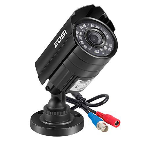 ZOSI 1080P HD-TVI 보안카메라, CCTV 가정용 사무실,오피스 Surveillance CCTV 체계 - 불렛, 불릿 bnc 카메라 with 나이트 비전 Black