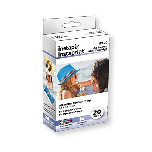 Instaprint 2 팩 Instaprint 카트리지 20 Total 인쇄물 Minolta Instapix 카메라& 벨+ Howell Instaprint 블루투스 프린터
