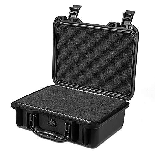 AxiGear Waterproof/ 밀폐 하드 케이스 with DIY 맞춤형 폼 for 고프로 Cameras,  하드디스크, 권총 Gun and More 10-3/ 5in(270mm) x 8-5/ 7(220mm) x 4-1/ 2in(115mm)