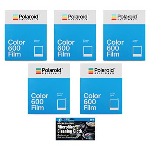 Impossible/ Polaroid 인스턴트 컬러 필름 for Polaroid 600 and Polaroid Originals OneStep 카메라 - 5 팩