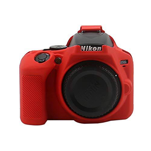 TUYUNG 실리콘 카메라 케이스 Protective 커버 스킨 for Nikon D3500 디지털 SLR 카메라 - 아미 Green