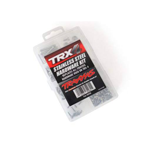 Traxxas 8298 TRX-4 스테인레스 스틸 하드웨어 Kit, 실버